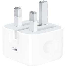 ابل , محول طاقة  USB-C  , بقوة 20 واط , أبيض