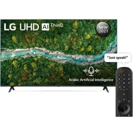 تلفزيون UP77 ذكي فائق الوضوح (UHD) من إل جي مقاس 65 بوصة بدقة 65UP7750PVB ,4K