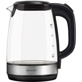 غلاية سينكور زجاج 2لتر 2200 واط أسود * فضى SWK 2080BK