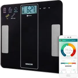 مقياس اللياقة البدنية بلوتوث سينكور 180 كيلو اسود SBS 8000BK