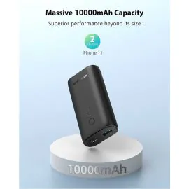 راف باور ، بنك طاقة، 10000 مللي أمبير، 20 واط، أسود