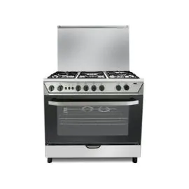 فرن هام 5 عيون غاز 60*90 استيل أمان كامل HM90GF-20