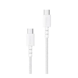 سلك شاحن انكر باورلاين بلس الاصدار الثالث من Type-C الى Type-C بطول 90 سم ابيض
