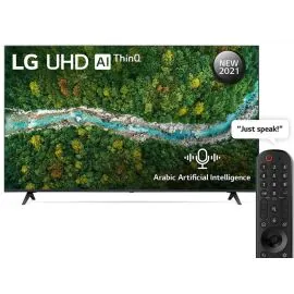تلفزيون UP77 ذكي فائق الوضوح (UHD) من إل جي مقاس 55 بوصة بدقة 55UP7750PVB ,4K