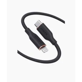 سلك شاحن انكر باورلاين فلو الجيل الثالث سيلكون من USB-C إلى ايفون 1.8م أسود