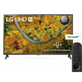 تلفزيون UP75 ذكي فائق الوضوح (UHD) من إل جي مقاس 43 بوصة بدقة 43UP7550PVG ,4K