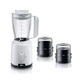 خلاط براون بلاستيك 1.5 لتر 600 واط ابيض JB1023WH