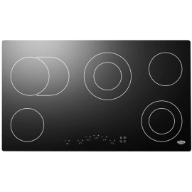 سطح تيرم 90 سم 5 عيون كهرباء سيراميك أسود إيطالي TRMVC90ET