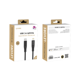 كيبل ليفور USB معتمد من MFI 1.0 متر ، LCS421-BK