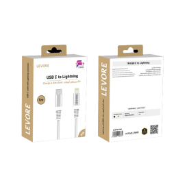 كيبل ليفور USB معتمد من MFI 1.0 متر LCS421-WH