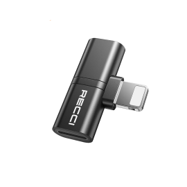 ريتشي,محول 2 في 1 بمنفذ Lightning ومدخلين Lightning, أسود