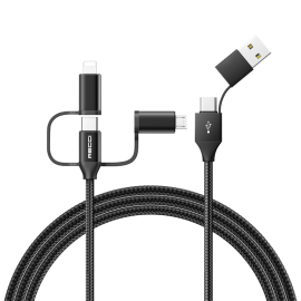 كابل Recci 6 In1 أسود